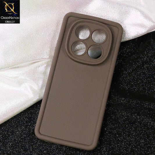 Xiaomi Redmi Note 14 Pro 5G Cover - brown - Soft Silicone Case With Round Bumper Matte TPU Shockproof Cover