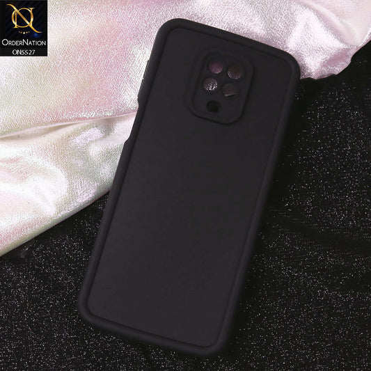 Xiaomi Redmi Note 9 Pro Cover - Black - Soft Silicone Case With Round Bumper Matte TPU Shockproof Cover