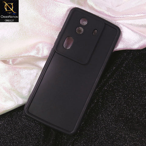 Oppo Reno 11 Pro 5G Cover - Black - Soft Silicone Case With Round Bumper Matte TPU Shockproof Cover