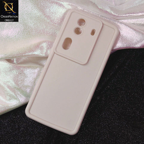 Oppo Reno 11 Pro 5G Cover - Off White -Soft Silicone Case With Round Bumper Matte TPU Shockproof Cover