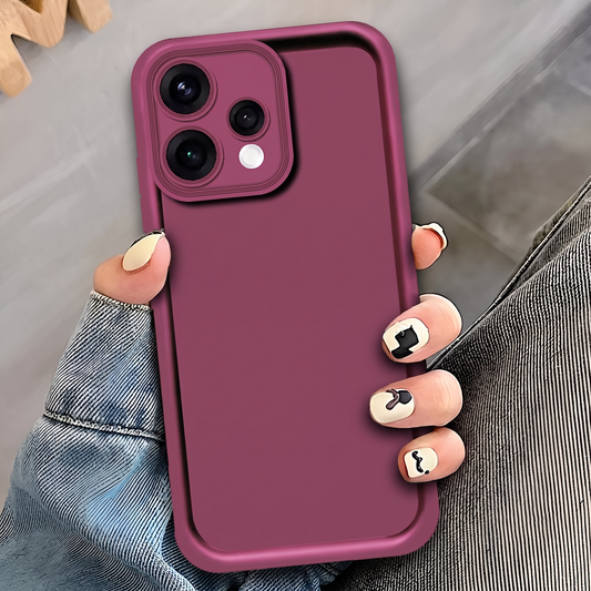 Oppo Reno 15 Cover - Pink - Soft Silicone Case With Round Bumper Matte TPU Shockproof Cover