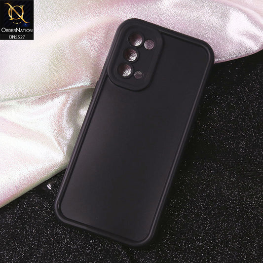 Oppo Reno 5 5G Cover - Black - Soft Silicone Case With Round Bumper Matte TPU Shockproof Cover