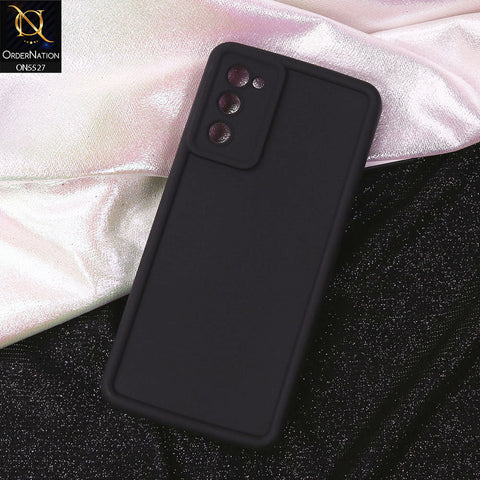 Samsung Galaxy S20 FE Cover - Black - Soft Silicone Case With Round Bumper Matte TPU Shockproof Cover