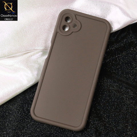 Samsung Galaxy M13 5G Cover - Brown -Soft Silicone Case With Round Bumper Matte TPU Shockproof Cover