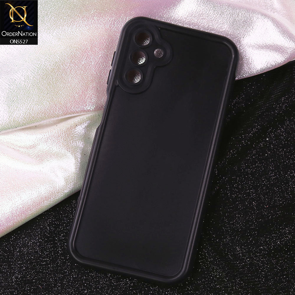 Samsung Galaxy A13 5G Cover - Black - Soft Silicone Case With Round Bumper Matte TPU Shockproof Cover