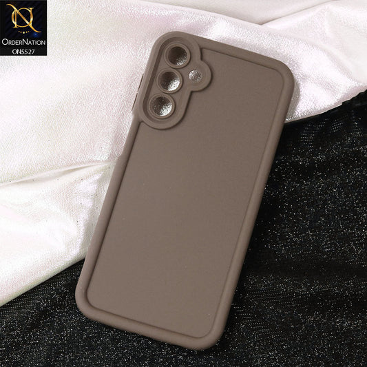 Samsung Galaxy A05s Cover - Brown -Soft Silicone Case With Round Bumper Matte TPU Shockproof Cover