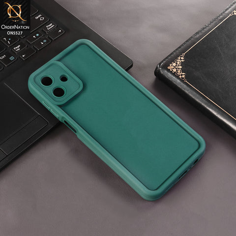 Samsung Galaxy A07 4G Cover - Dark Green - Soft Silicone Case With Round Bumper Matte TPU Shockproof Cover