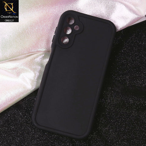 Samsung Galaxy A14 5G Cover - Black - Soft Silicone Case With Round Bumper Matte TPU Shockproof Cover