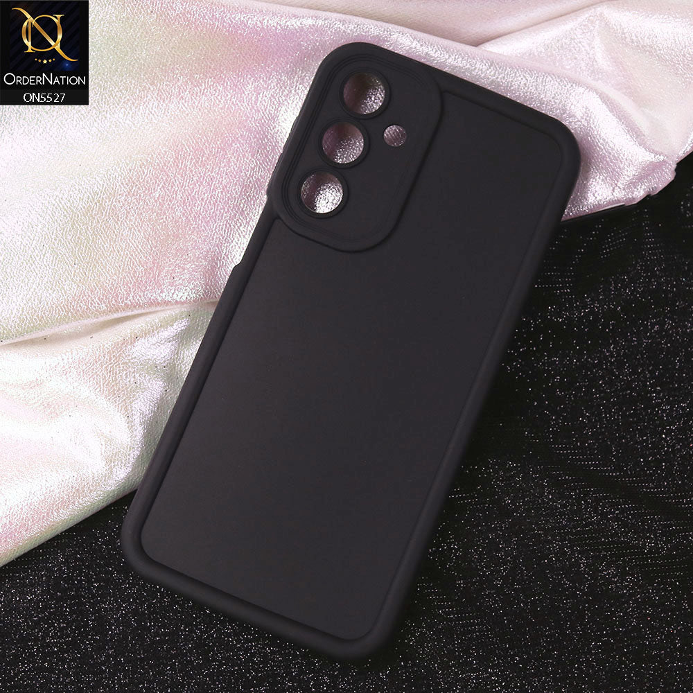 Samsung Galaxy A16 4G Cover - Black - Soft Silicone Case With Round Bumper Matte TPU Shockproof Cover
