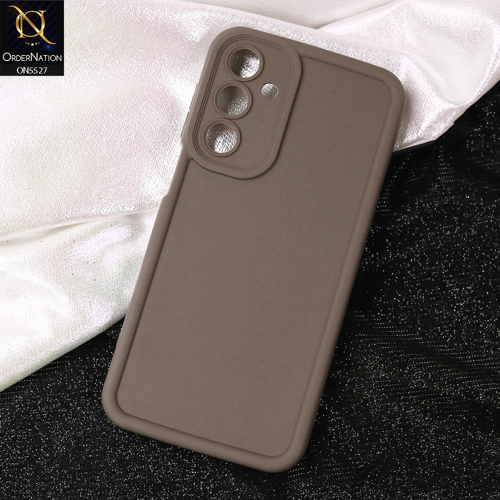 Samsung Galaxy A16 4G Cover - Brown -Soft Silicone Case With Round Bumper Matte TPU Shockproof Cover