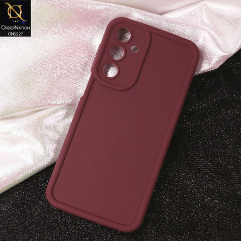Samsung Galaxy A16 4G Cover - Maroon - Soft Silicone Case With Round Bumper Matte TPU Shockproof Cover