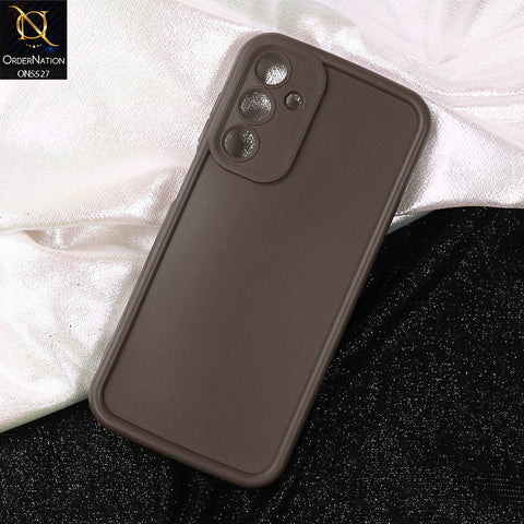 Samsung Galaxy A25 5G Cover - Brown -Soft Silicone Case With Round Bumper Matte TPU Shockproof Cover