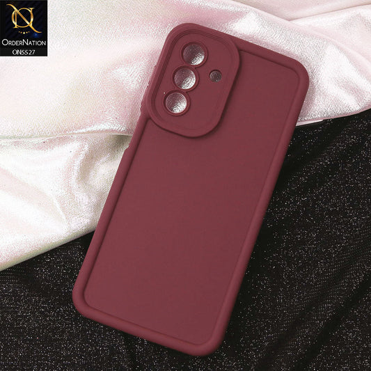 Samsung Galaxy A26 Cover - Maroon - Soft Silicone Case With Round Bumper Matte TPU Shockproof Cover