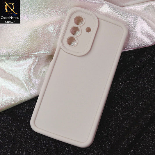 Samsung Galaxy A26 Cover - Off White -Soft Silicone Case With Round Bumper Matte TPU Shockproof Cover