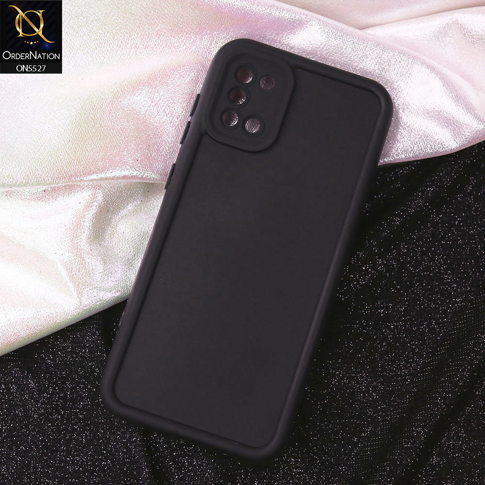 Samsung Galaxy A31 Cover - Black - Soft Silicone Case With Round Bumper Matte TPU Shockproof Cover