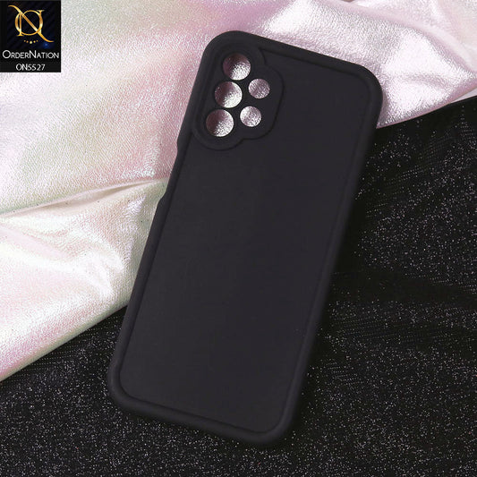 Samsung Galaxy A32 Cover - Black - Soft Silicone Case With Round Bumper Matte TPU Shockproof Cover
