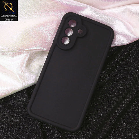 Samsung Galaxy A36 Cover - Black - Soft Silicone Case With Round Bumper Matte TPU Shockproof Cover