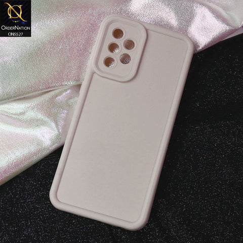 Samsung Galaxy A52s 5G Cover - Off White -Soft Silicone Case With Round Bumper Matte TPU Shockproof Cover