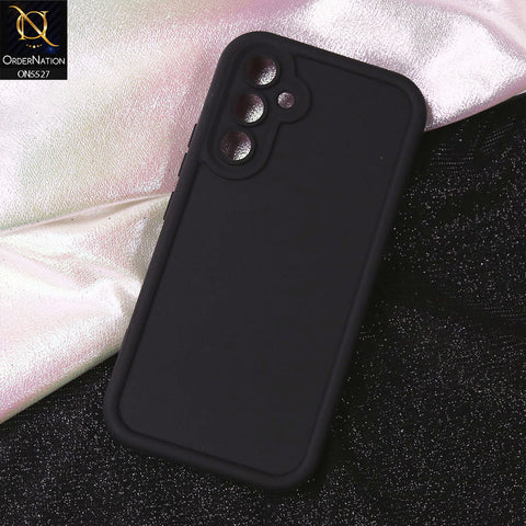 Samsung Galaxy A54 5G Cover - Black - Soft Silicone Case With Round Bumper Matte TPU Shockproof Cover