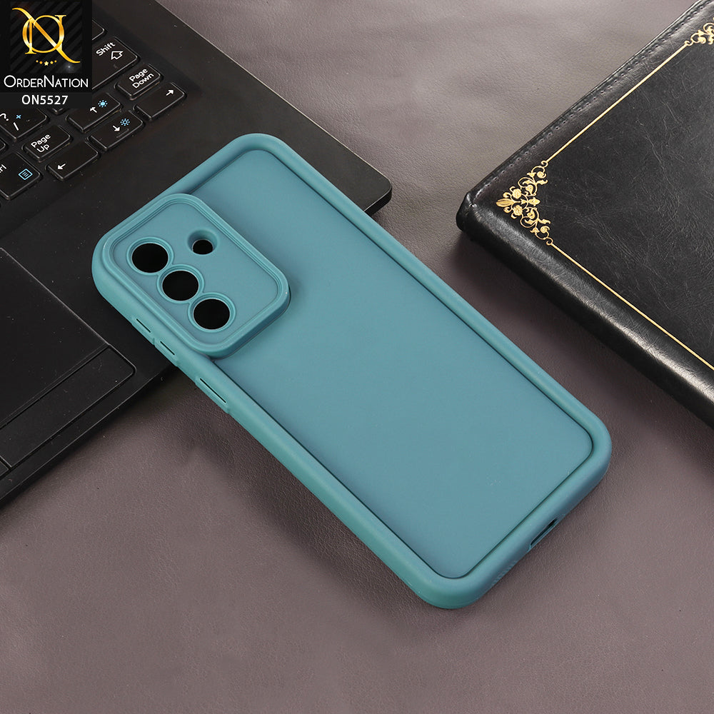 Samsung Galaxy A57 Cover - Dark Green - Soft Silicone Case With Round Bumper Matte TPU Shockproof Cover