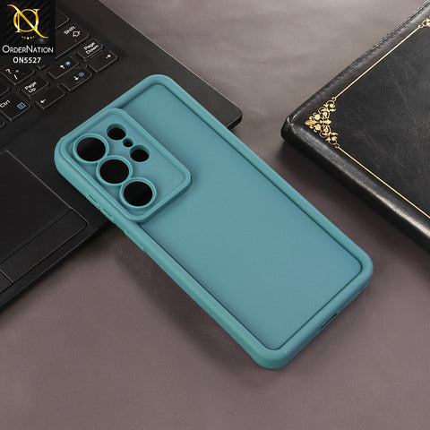 Samsung Galaxy S26 Ultra Cover - Dark Green - Soft Silicone Case With Round Bumper Matte TPU Shockproof Cover
