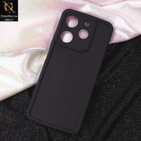 Tecno Spark 10 Pro Cover - Black - Soft Silicone Case With Round Bumper Matte TPU Shockproof Cover