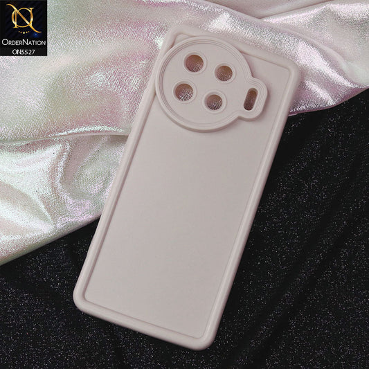 Tecno Spark 20 Pro Plus Cover - Off White -Soft Silicone Case With Round Bumper Matte TPU Shockproof Cover