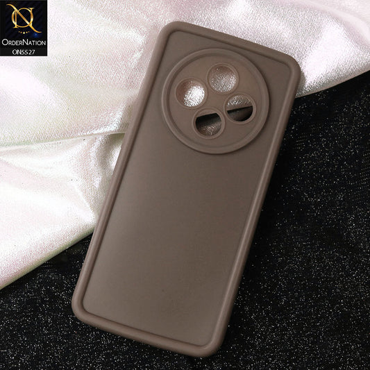 Tecno Spark 30C 4G Cover - Brown -Soft Silicone Case With Round Bumper Matte TPU Shockproof Cover