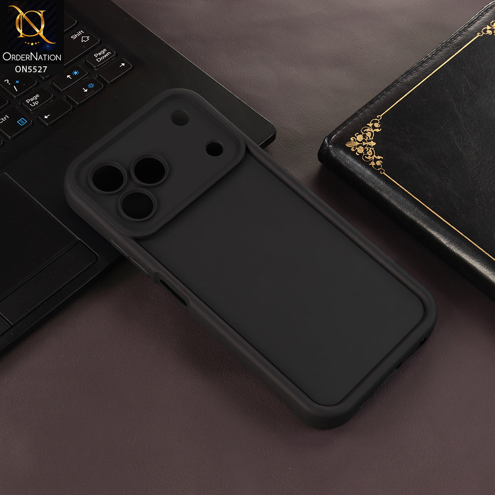 Tecno Spark 50 4G Cover - Black - Soft Silicone Case With Round Bumper Matte TPU Shockproof Cover