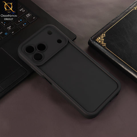 Tecno Spark 50 4G Cover - Black - Soft Silicone Case With Round Bumper Matte TPU Shockproof Cover