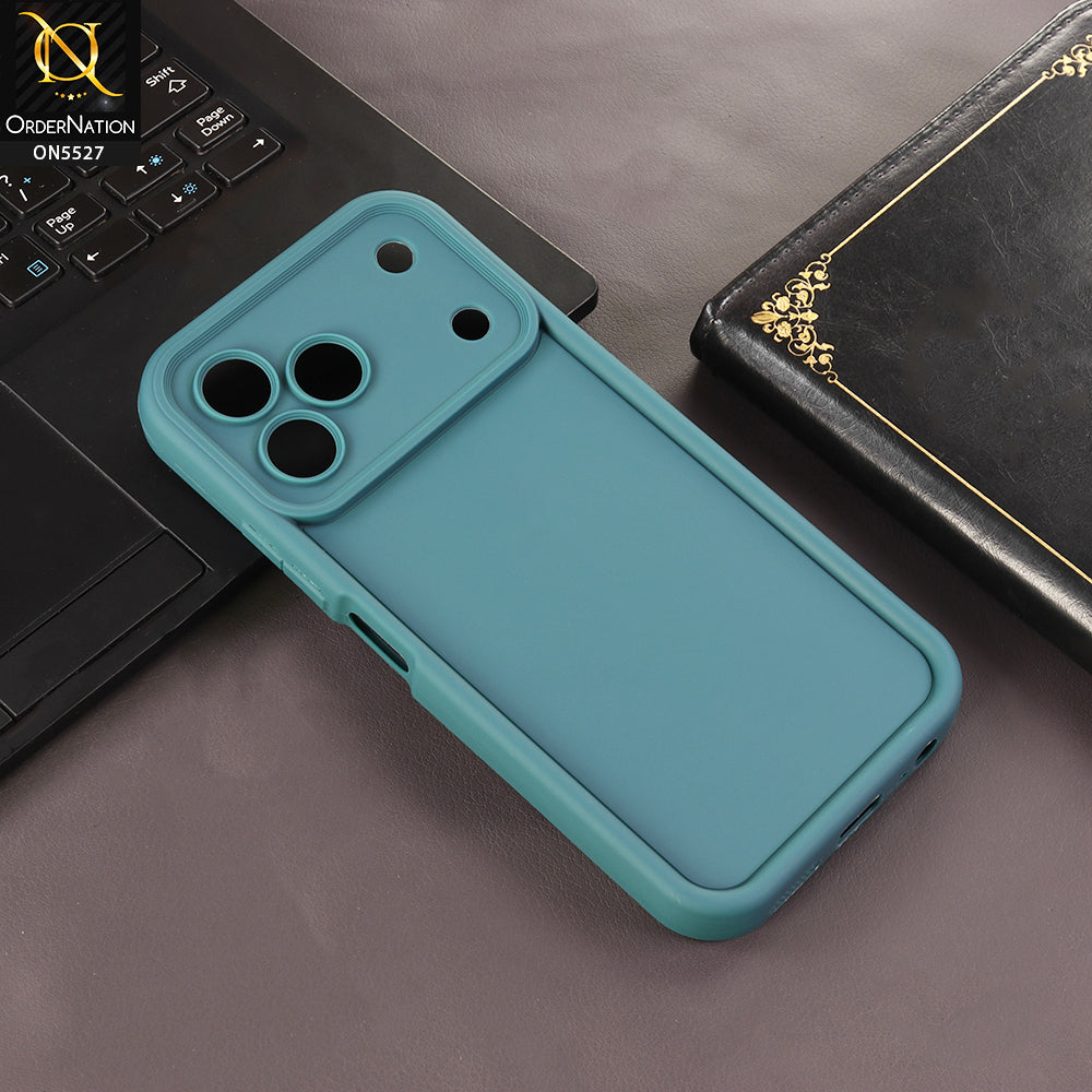 Tecno Spark 50 4G Cover - Dark Green - Soft Silicone Case With Round Bumper Matte TPU Shockproof Cover