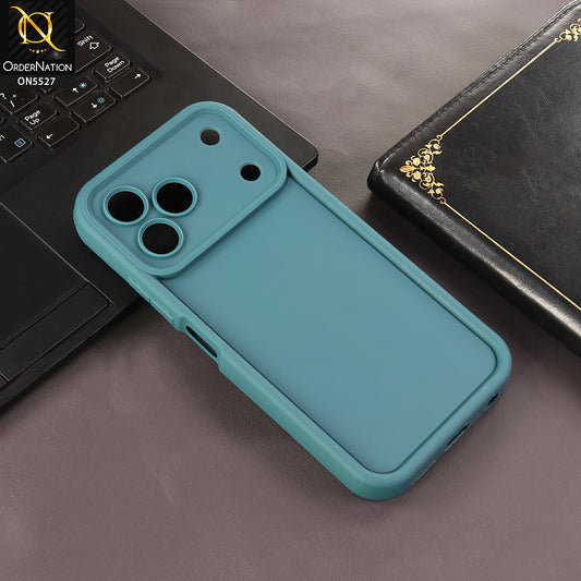 Tecno Spark 50 4G Cover - Dark Green - Soft Silicone Case With Round Bumper Matte TPU Shockproof Cover