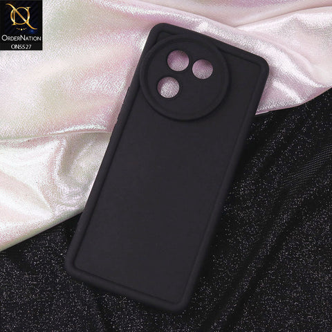 Vivo V30e Cover - Black - Soft Silicone Case With Round Bumper Matte TPU Shockproof Cover