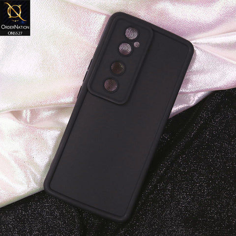Vivo S19 Pro Cover - Black - Soft Silicone Case With Round Bumper Matte TPU Shockproof Cover