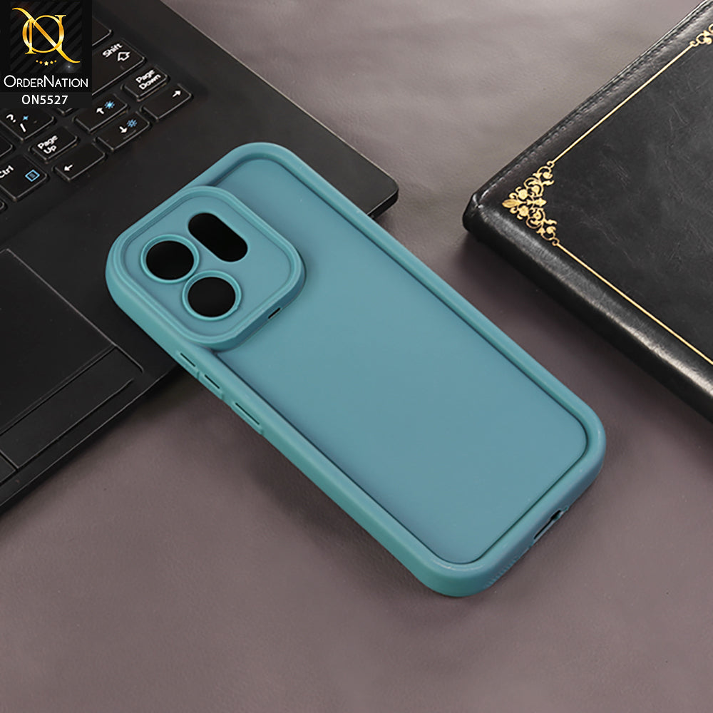 Vivo S50 Cover - Dark Green - Soft Silicone Case With Round Bumper Matte TPU Shockproof Cover