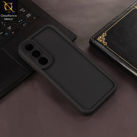 Vivo V70 FE Cover - Black - Soft Silicone Case With Round Bumper Matte TPU Shockproof Cover