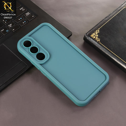 Vivo V70 FE Cover - Dark Green - Soft Silicone Case With Round Bumper Matte TPU Shockproof Cover