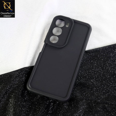 Vivo Y19s Pro Cover - Black - Soft Silicone Case With Round Bumper Matte TPU Shockproof Cover