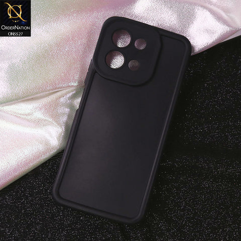 Vivo Y28 4G Cover - Black - Soft Silicone Case With Round Bumper Matte TPU Shockproof Cover