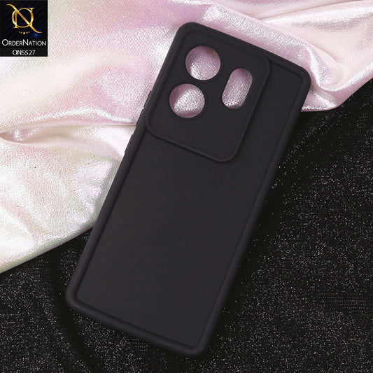 Infinix Zero 30 4G Cover - Black - Soft Silicone Case With Round Bumper Matte TPU Shockproof Cover