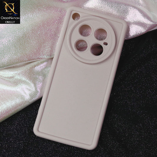 Infinix Zero 40 4G Cover - Off White -Soft Silicone Case With Round Bumper Matte TPU Shockproof Cover