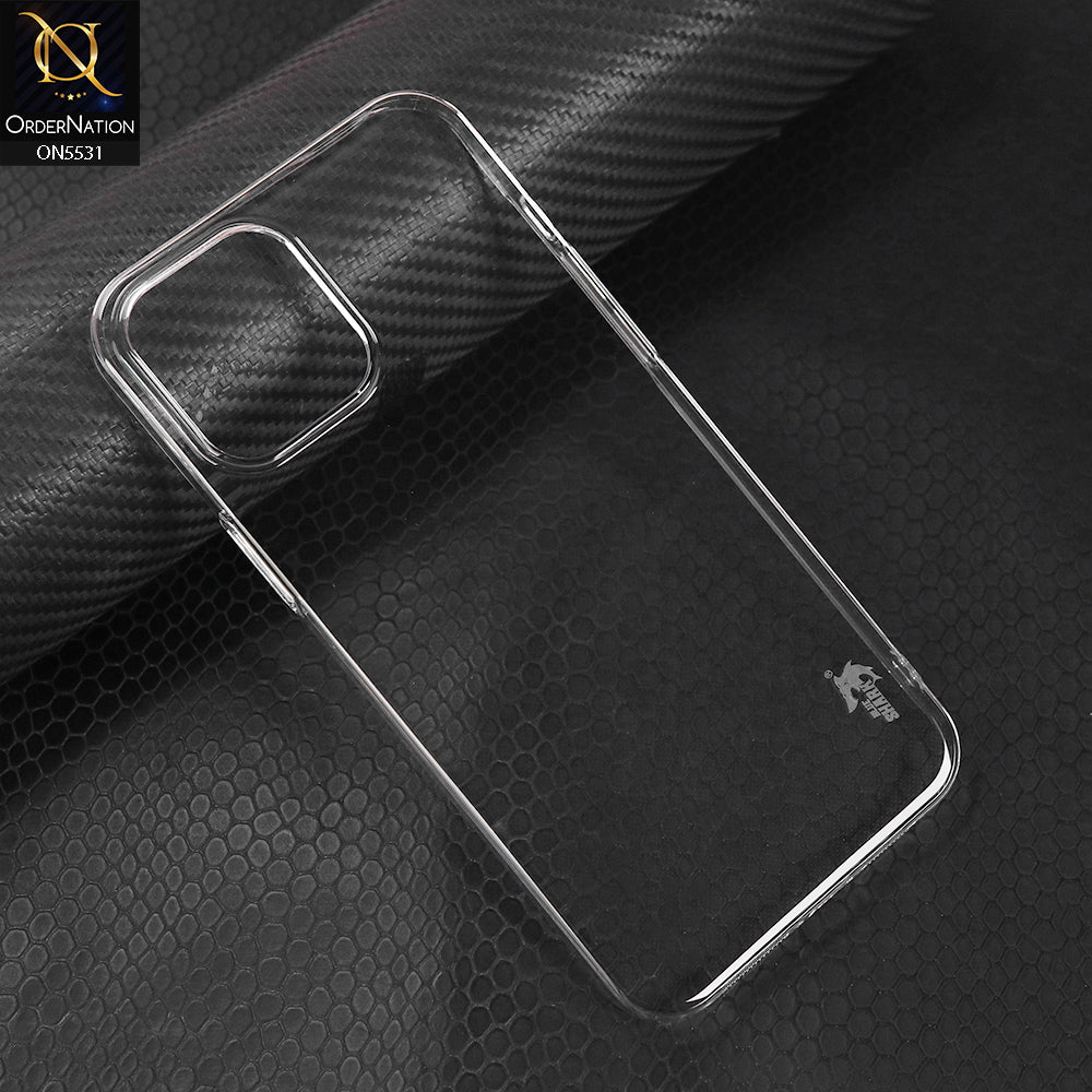 iPhone 12 Pro Max Cover - Transparent - Blue Shark Pc Shell Protective Back Case