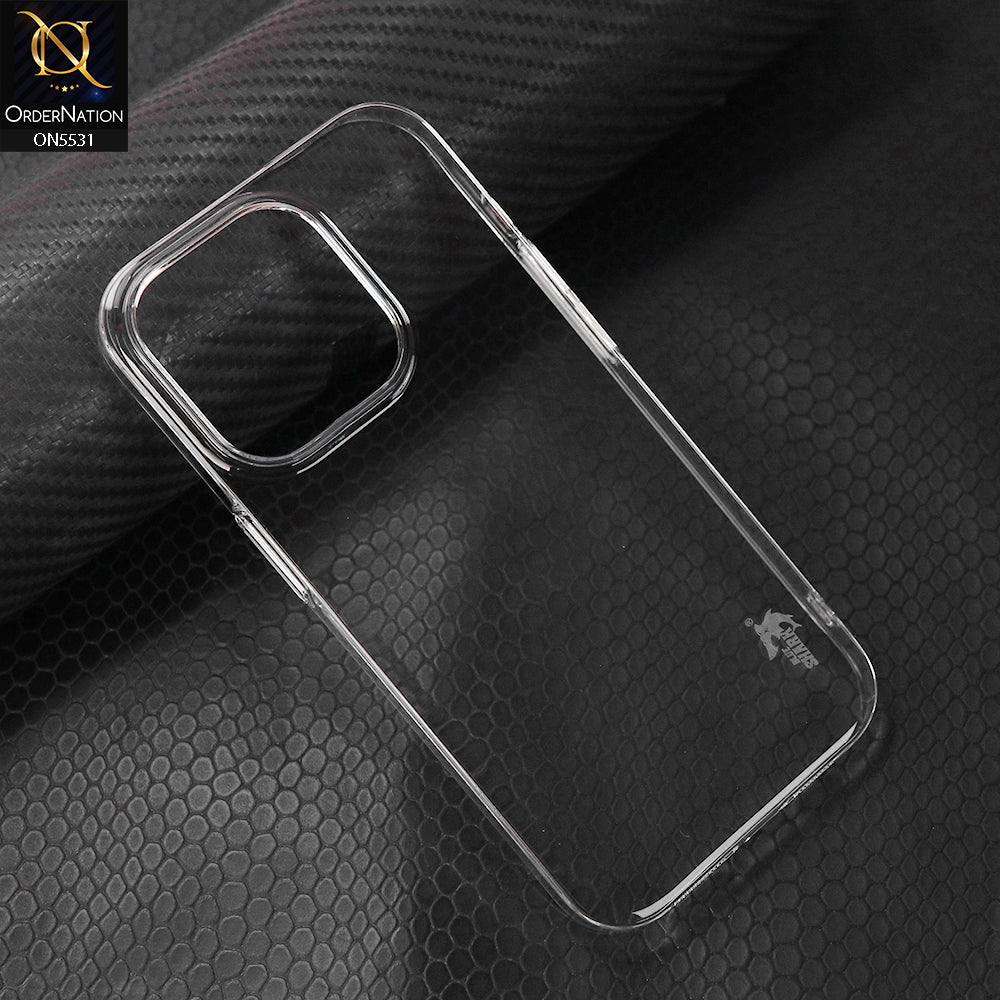 iPhone 13 Pro Cover - Transparent - Blue Shark Pc Shell Protective Back Case