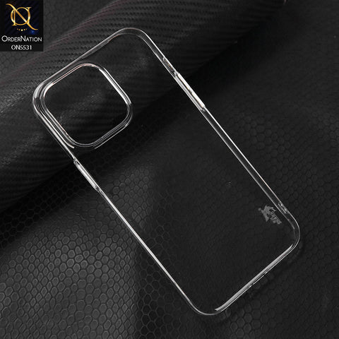 iPhone 13 Pro Max Cover - Transparent - Blue Shark Pc Shell Protective Back Case