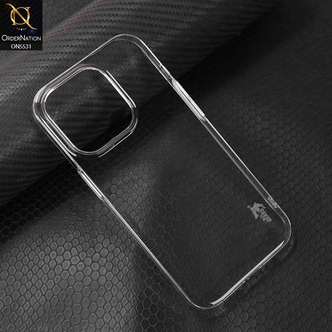iPhone 14 Pro Cover - Transparent - Blue Shark Pc Shell Protective Back Case