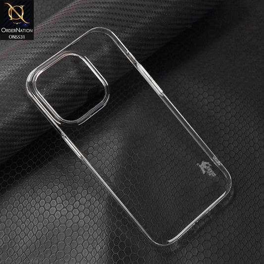 iPhone 15 Pro Cover - Transparent - Blue Shark Pc Shell Protective Back Case