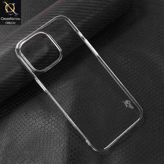 iPhone 16 Pro Cover - Transparent - Blue Shark Pc Shell Protective Back Case