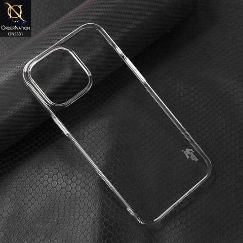 iPhone 16 Pro Cover - Transparent - Blue Shark Pc Shell Protective Back Case