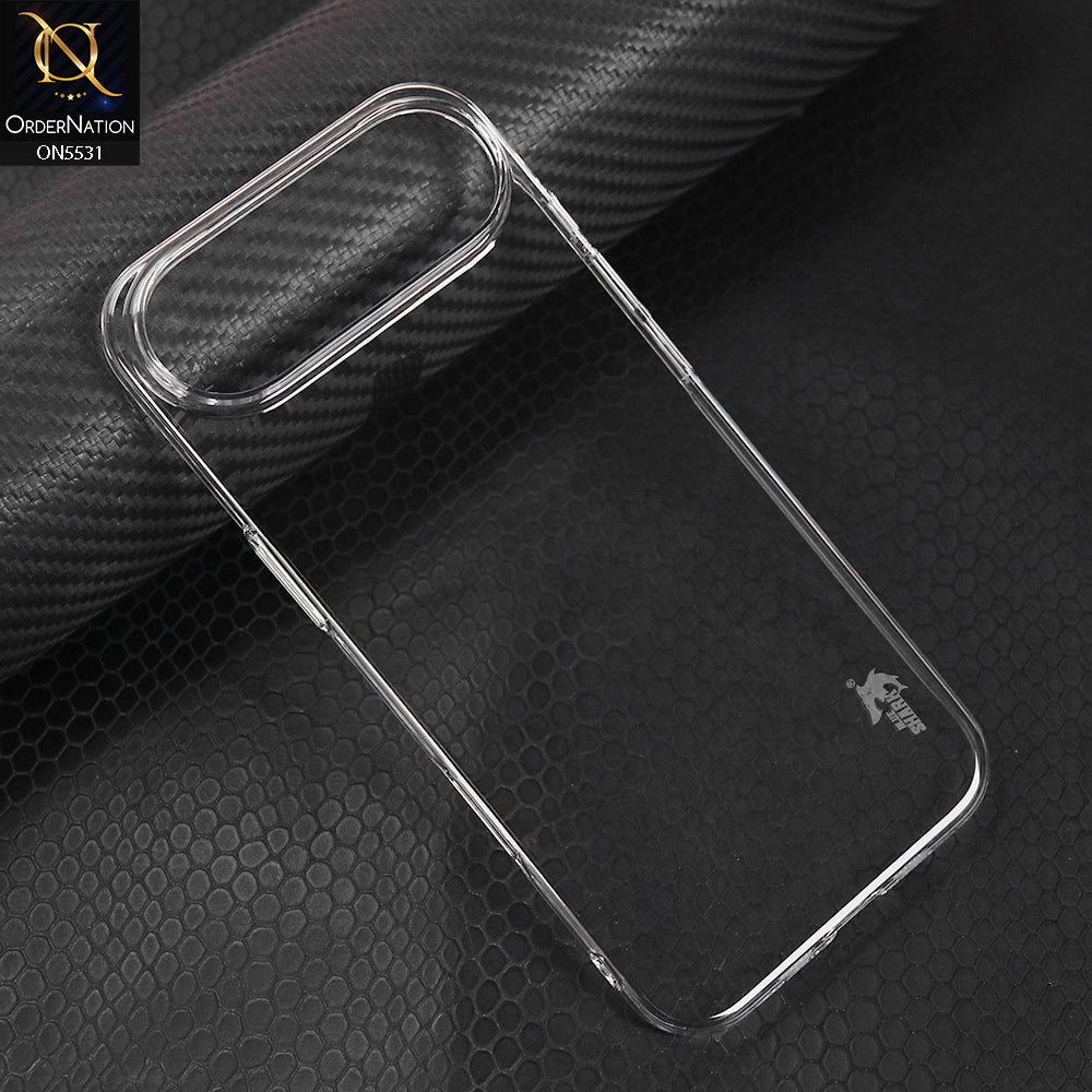iPhone 17 Air Cover - Transparent - Blue Shark Pc Shell Protective Back Case