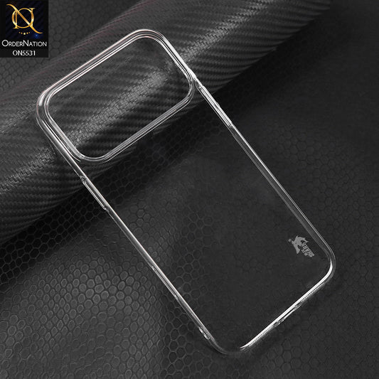 iPhone 17 Pro Max Cover - Transparent - Blue Shark Pc Shell Protective Back Case